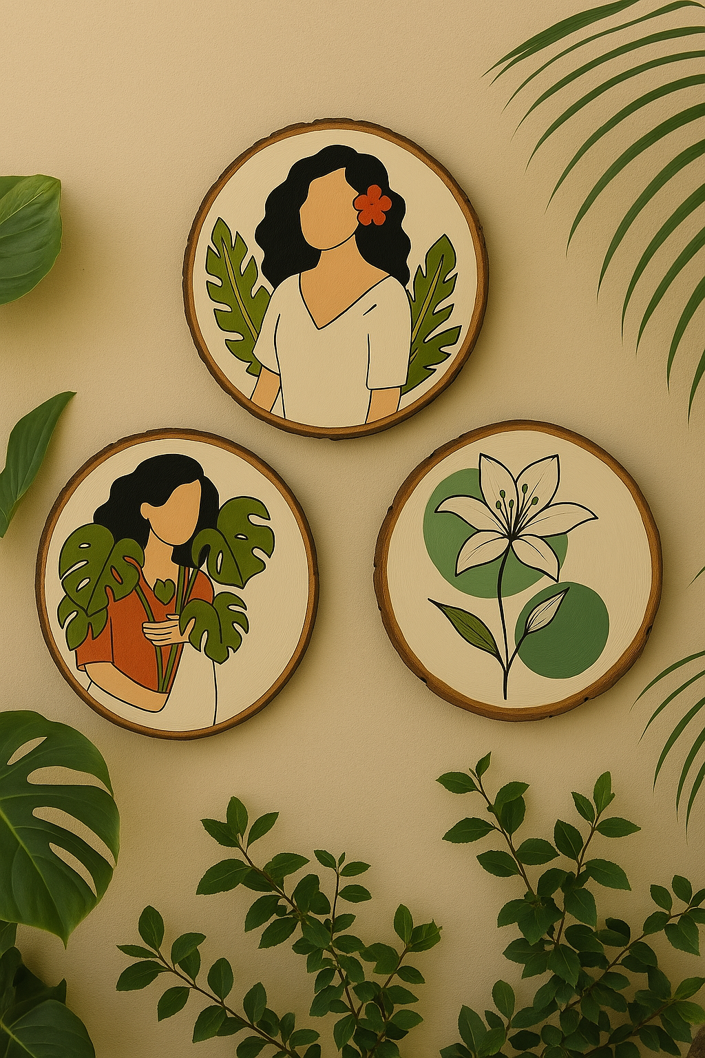 Handpainted wall decor